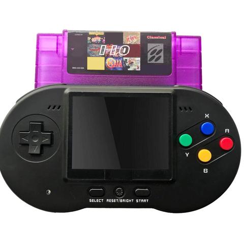 TV Out Support Standard USA PAL JAP Version Cartridge Mini 46 Pin 16 Bit Super Game Console Handheld Retro 110 in 1 ► Photo 1/5