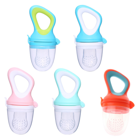 Infant Pacifier Fresh Food Nibble Baby Pacifiers Feeder Kids Fruit Nipples Feeding Safe Kids Training Nipple Teat Nibbler Bottle ► Photo 1/6