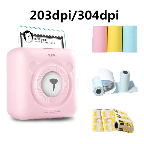 A6 Peripage Mini Photo Printer Thermal Printer 203dpi 304dpi Options Mobile Phone Inkless Wireless Printer Paper Protection Case ► Photo 1/6