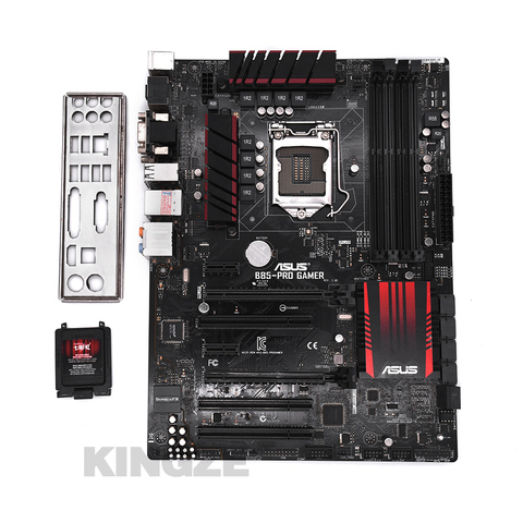 Used, original  Asus B85-PRO GAMER Desktop Motherboard B85 Socket LGA 1150 i7 i5 i3 DDR3 32G SATA3 USB3.0 ATX 100% ► Photo 1/3