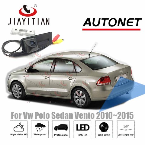JIAYITIAN Car Trunk Handle camera For VW Polo 5 Sedan Vento 2010 2011 2012 2013 2014 2015 CCD HD Rear View Parking backup Camera ► Photo 1/4