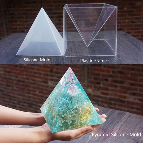 3pcs Super Large DIY Pyramid Resin Mold Set Large Silicone 3D Pyramid Molds Jewelry Making Mould Tools Home Decor 15cm/5.9