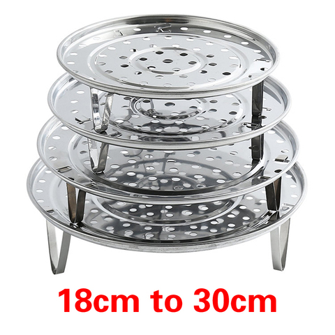 18-30CM Stainless Steel Steamer Rack Insert Stock Pot Steaming Tray Stand Cookware Tool bread Tray Kitchenware Cooking Tools ► Photo 1/6