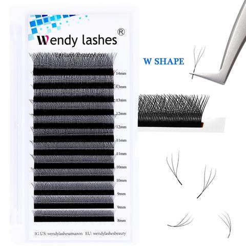 W Shape Eyelash Extensions 3D Premade Volume Fan Lashes W Style Lashes Comfortable New Faux Mink Volume Lashes Natural Eyelash ► Photo 1/6