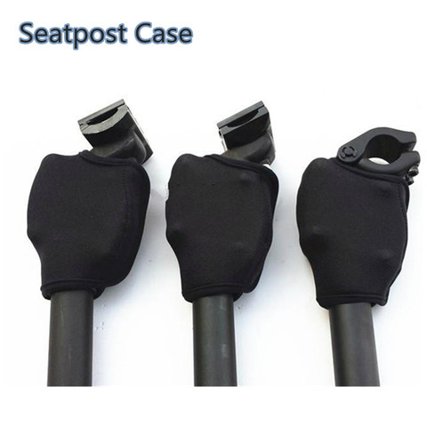 Generic Seatpost Cover for Suntour Suspension Seatpost Black Protective Case for Suntour NCX Seatpost Finger Protection 1pc ► Photo 1/5