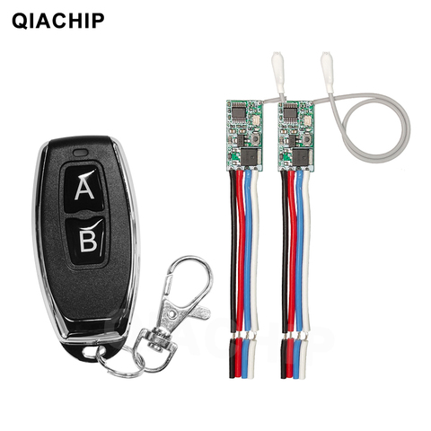 QIACHIP 433MHz Wireless Remote Control Switch Long Range Mini Receiver 3.6V 12V 24V and 433 MHz Transmitter LED Remote Control ► Photo 1/6