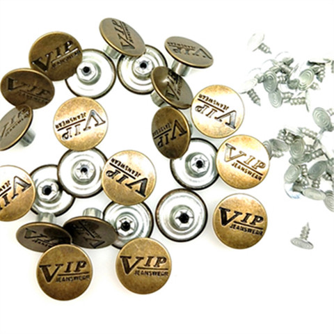 20pcs/lot 17MM metal jeans button sewing clothes accessories Push Buttons Rivets Buttons Rivets Shank Buttons ► Photo 1/1