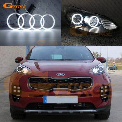 For Kia Sportage MK4 KX5 2015 2016 2017 2022 Excellent Ultra bright ccfl angel eyes Halo Ring ► Photo 1/6