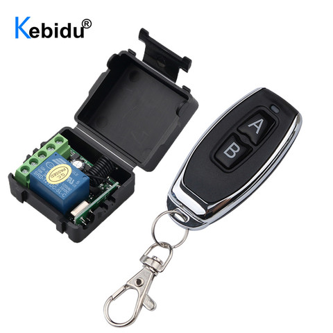 Kebidu 433 Mhz Remote Control RF Transmitter  With Wireless Remote Control Switch DC 12V 1CH Relay Receiver Module ► Photo 1/6