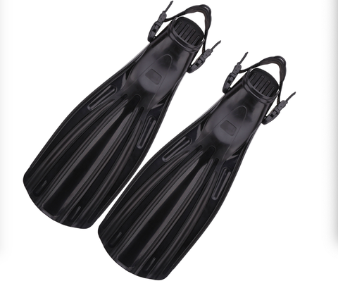 Quick-release open-heeled professional deep-diving flippers mid-long fins free diving lung equipment ► Photo 1/5