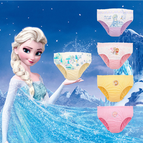 Random 1 piece Panties For Baby Girls Cotton Underwear Disney Frozen 2 Anna Elsa Princess Briefs Children Underpants  Shorts ► Photo 1/6