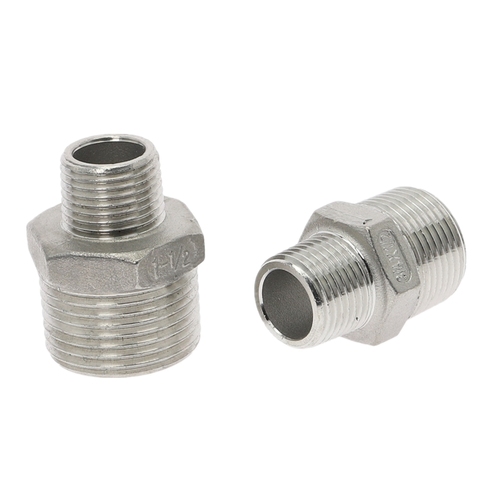 DN8 DN10 DN15 DN20 DN25 DN32 DN40 Male Thread Hex Nipple Union 304 Stainless Steel Pipe Fitting Connector Coupler water oil air ► Photo 1/6