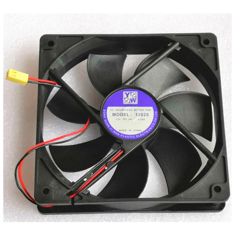 120MM 1700rpm 1225 12025 Silent cooling fan120*120*25MM 12*12*2.5CM  chassis fan 12025 thin 12CM 12V 0.18A ► Photo 1/3