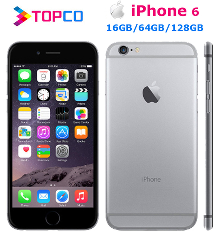 iPhone 6 16GB/64GB/128G Mobile phone Unlocked Original Dual-core 1G RAM  4.7 inches 8MP Camera WIFI GPS Cell Phone dropshipping ► Photo 1/6