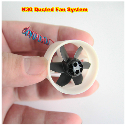 30mm Ducted fan system EDF system only 8.8g Brushed EDF unit White EDF Fan Ultra Micro Brushed Motor E.D.F Unit 3.7v RC  JET FF ► Photo 1/6