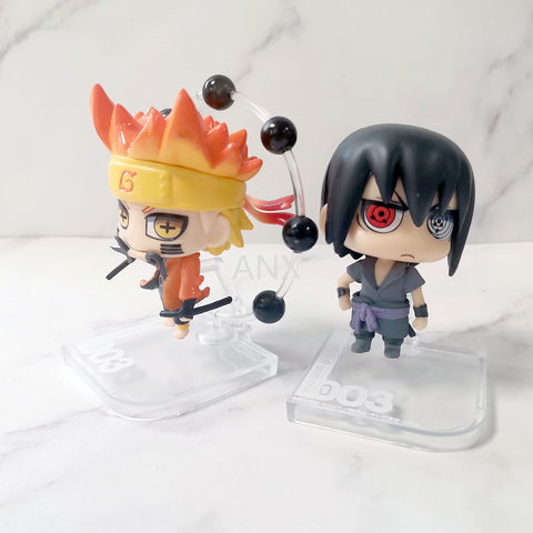 Buy Online 9cm Naruto Uchiha Sasuke Uzumaki Naruto Pvc Figure Action Anime Collectible Model Toys Q Version Box Egg Figure Alitools