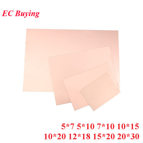 Single Sided Copper Clad Plate PF PCB Laminate Circuit Board 5x7cm 5x10cm 7x10cm 10x15cm 10x20cm 12x18cm 15x20cm 20x30cm ► Photo 1/5