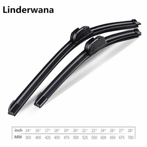 Black Universal U-Shaped Soft Frameless Rubber Wiper Blade Car Windshield Wiper Blade16 