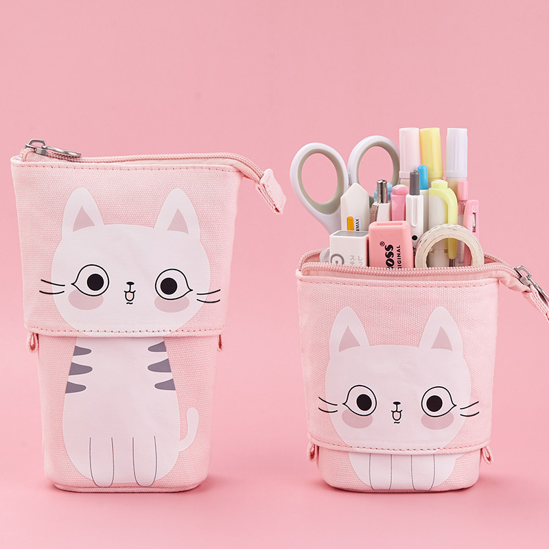 2022 Pencil Case Stationery Cute Pencil Box Boys Girls Creative Zipper  Pencil Case Canvas Large For Student School Supplies - Price history &  Review, AliExpress Seller - SQUMIDER Stationery Store