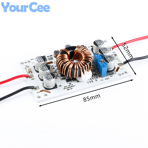 600W 10A Aluminum Plate DC-DC Step Up Boost Converter Adjustable Power Module Constant Current CV CC Led Driver For Arduino ► Photo 1/5