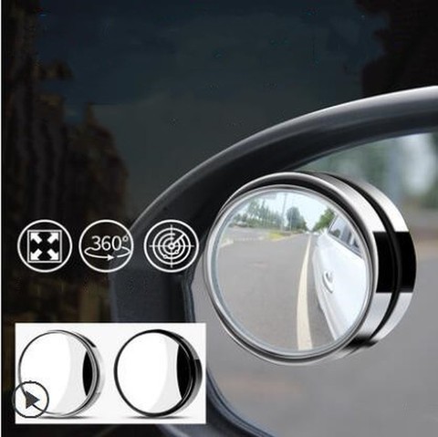 Car 360 Degree Framless Blind Spot Mirror Wide Angle Round Convex Mirror Small Round Side Blindspot Rearview Parking Mirror ► Photo 1/4