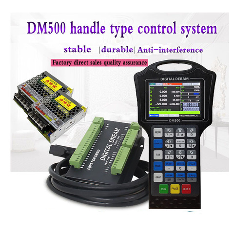 Cnc controller handwheel 500Khz motion g code with driver DM500 M130 M150 3-4 axis replaces DSP A11E user button ► Photo 1/6