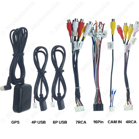 Seven Models Car Cable Universal Power Cables BT Radio GPS HD Multimedia Player Reversing Input Auto Wire Connector Accessories ► Photo 1/6