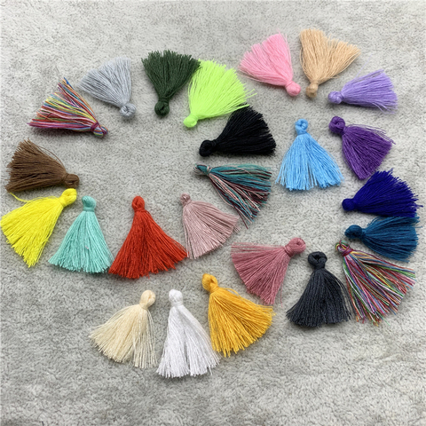 30pcs/Lot 3cm Cotton Small Tassels Fringe Cotton Tassels Trim For Sewing Curtains Accessories DIY Home Wedding Decoration ► Photo 1/6