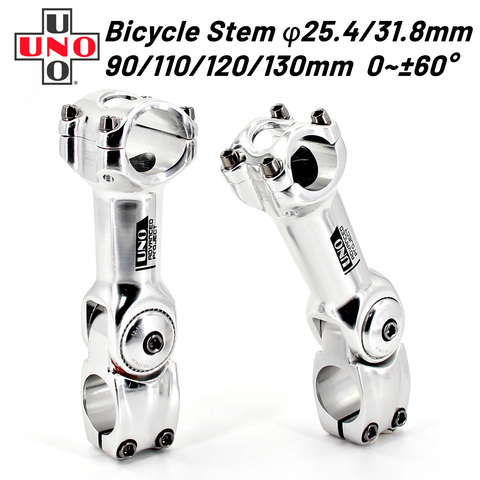 UNO Adjustable Angle Bicycle 25.4/31.8mm Handlebar Stem Riser Aluminum Alloy Front Fork Stem Adapter Mountain Bike Stem Parts ► Photo 1/6