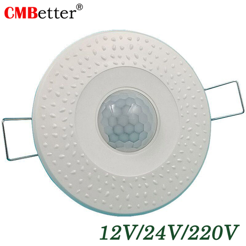 AC 220v DC 12V 24V 360 Degree indoor  PIR Infrared Motion Sensor Detector Movement Switch time lux adjustable led motion sensor ► Photo 1/6