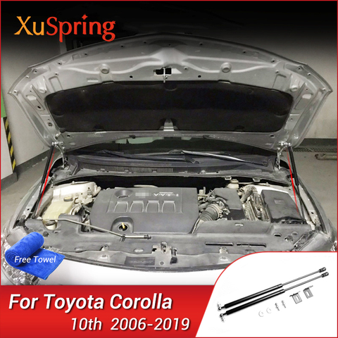 for Toyota Corolla Axio 2006-2022 E140 E150 10nd Gen Car Bonnet Hood Cover Lift Support Spring Shock Strut Bars Hydraulic Rod ► Photo 1/6