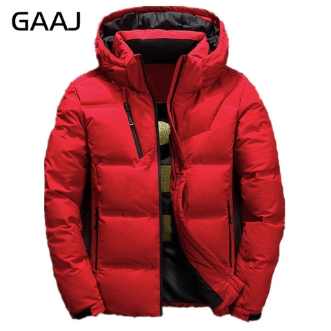 Drop Shipping Winter Warm Men Down Jacket Coat Casual Autumn Puffer Thick Hat White Duck Parka Mens Zip Jackets Hoody Anorak Man ► Photo 1/6