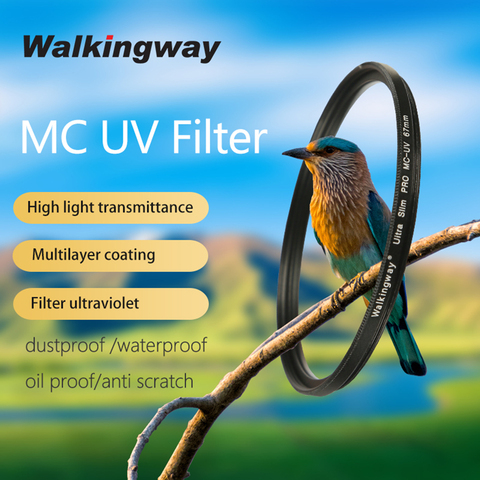 Walkingway Slim MC UV Filter Dslr-Camera Lens Filter 77mm Ultra-Violet Protector Lens Filtro 58mm 37/43/46/49/55/58/67/72/82mm ► Photo 1/6