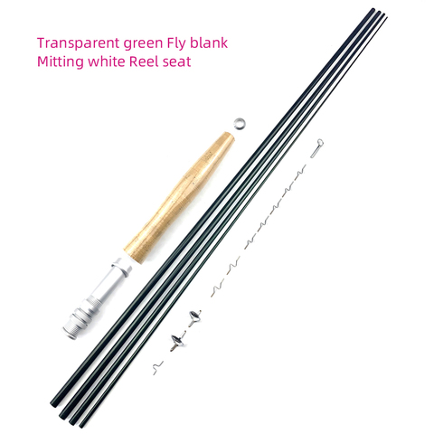 NooNRoo IM6 Carbon fly fishing rod #5/6 at 2.7m fly fishing rod 4 sections in the trout fish Bulk assembly kit ► Photo 1/6