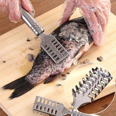 1pc Fish Scale Scraper Fish Scale Remover Scaler Cleaner Kitchen Seafood  Tool