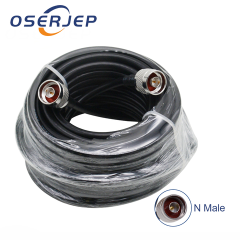 50ohms Coaxial Cable 10 Meters 50-5 GSM Booster Repeater Cable N-type Antenna Cable for repeater connect outdoor /indoor antenna ► Photo 1/4