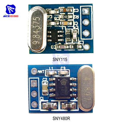 diymore 315MHz Transceiver Module SYN115 Transmitter SYN480R Receiver Wireless Module Ask/OOK PCB ► Photo 1/6