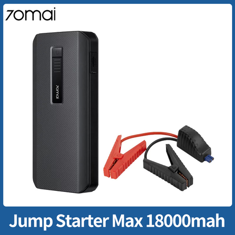 70mai Jump Starter Max 18,000 mAh Battery Capacity Car Power Bank Easy Operate LED Warning  SOS Lighting Two-Way Fast Charge ► Photo 1/6