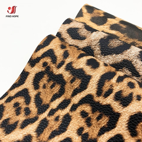 Leopard Print PU Leatherette Sewing Fabric Faux Leather DIY Craft Brooch Hair Bows GIFT Handmade Earring Making Doll Decor ► Photo 1/5