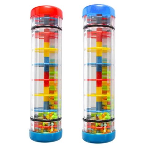 Rainbow Hourglass Rain Rainmaker Rain Stick Musical Toy Raindrop Sound for Kids Rain Stick baby Educational nstrument Fun Toy ► Photo 1/6