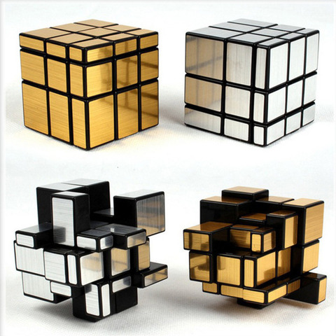 Magic Mirror Cube 3x3x3 Gold Silver Neo Professional Speed Cubes Puzzles Speedcube Educational Toys For Children Adults Gifts ► Photo 1/6