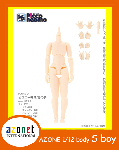 azone picco neemo 1/12 body S  boy whity 1/12body toy ► Photo 1/2