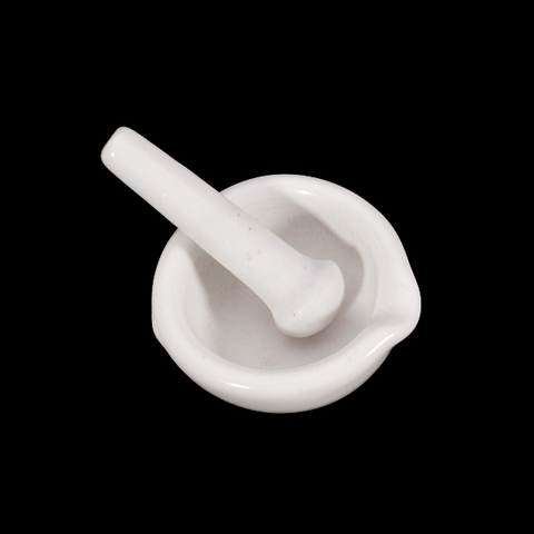 Porcelain Mortar And Pestle Set For Pill Crusher, Spice Grinder, Herb Bowl, Pesto Powder - White ► Photo 1/6