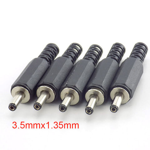 5pcs/lot Dc Male Power Plug Jack 1.35mm X 3.5mm Adapter 3.5*1.35 3.5*1.35 Connector For Laptop Electrical Socket Outlet Plug DIY ► Photo 1/6