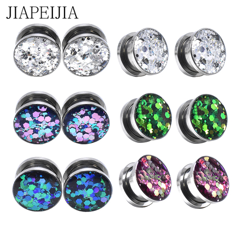 3-30mm Gradient Colour Ear Gauges Tunnels and Plug Stainless Steel Ear Expander Studs Stretching Body Jewelry ► Photo 1/6