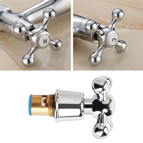 2022 New 1Set Copper Cross Handle Bath Sink Faucet Handle for Kitchen Bathroom Accessory ► Photo 1/5