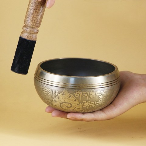 Nepal Handmade Tibetan Singing Bowl Set Decorative-wall-dishes  Resonance Healing Meditation Chakra singing bowl ► Photo 1/5