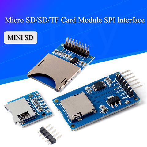 Micro SD Storage Expansion Board Micro SD TF Card Memory Shield Module SPI For Arduino Promotion ► Photo 1/6