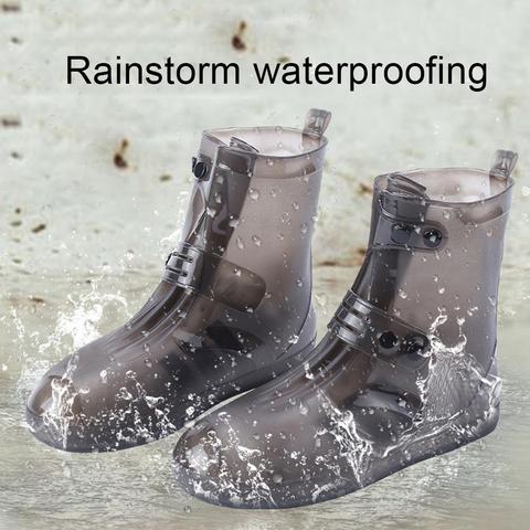 Thicken Waterproof Shoes Cover Unisex High-Top Overshoes Rain Boot Cover Dust Proof Boot Covers Outdoor Anti Slip Shoes Cover ► Photo 1/6