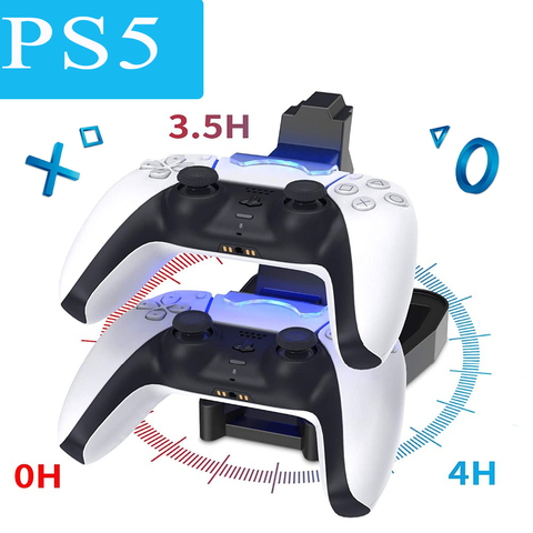 LED Controller Charger Cradle Stand Elements Lightweight Gamepad Charger  Dock for Sony PS5 Joystick Dual USB Charging Station - Price history &  Review, AliExpress Seller - KYVG Store